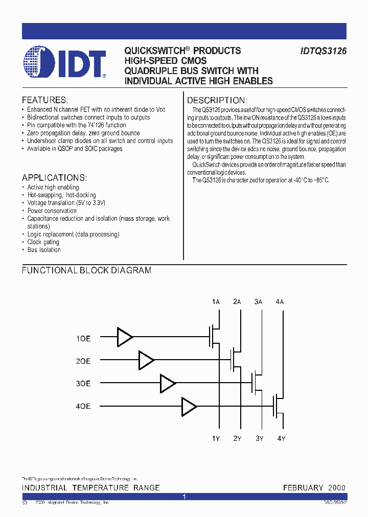 IDTQS3126_174685.PDF Datasheet