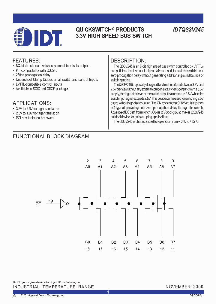 IDTQS3V245Q_168033.PDF Datasheet