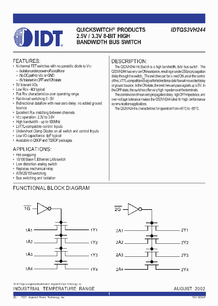 IDTQS3VH244_55234.PDF Datasheet