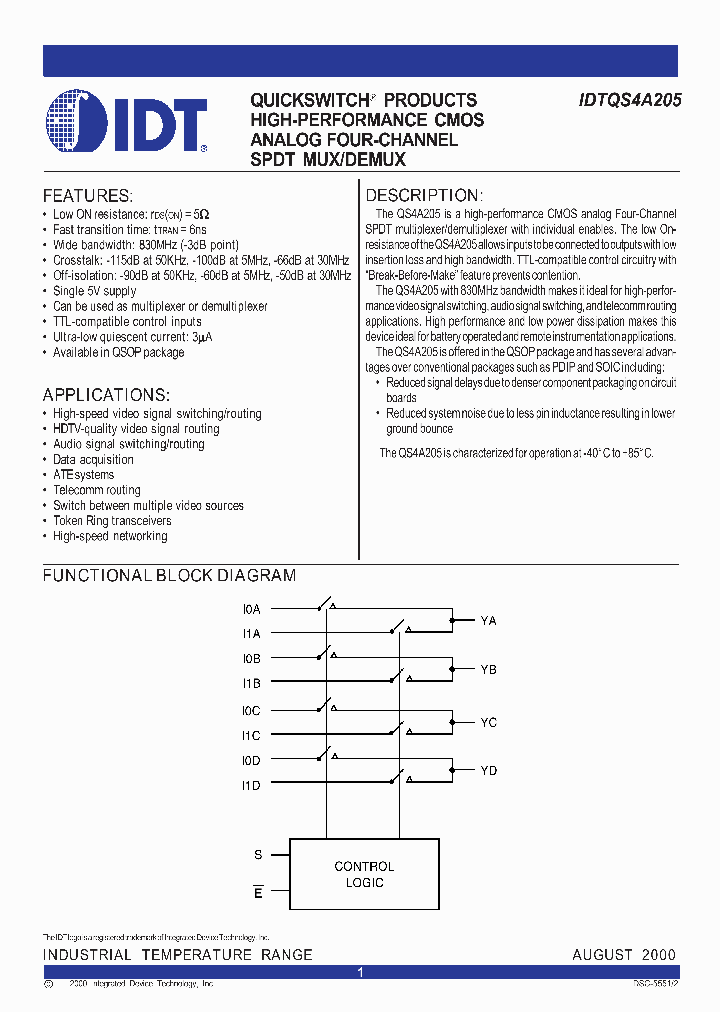 IDTQS4A205_96802.PDF Datasheet