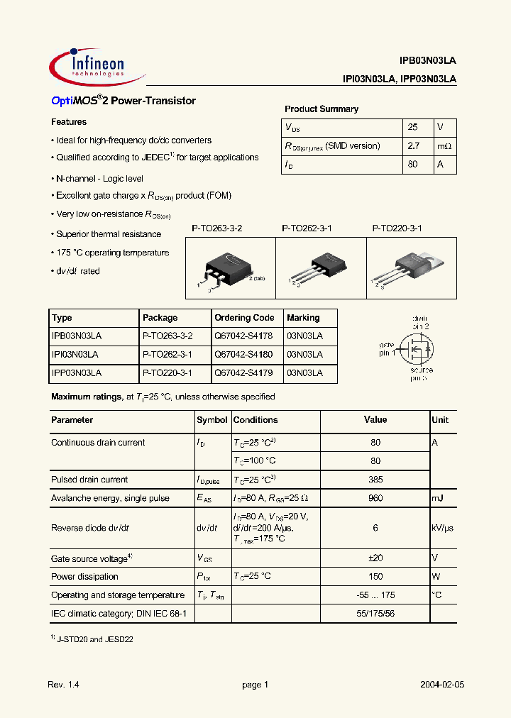 IPI03N03LA_115573.PDF Datasheet