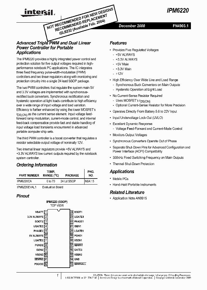 IPM6220_166344.PDF Datasheet