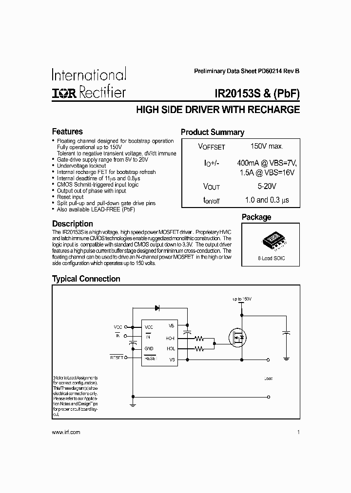 IR20153S_26657.PDF Datasheet