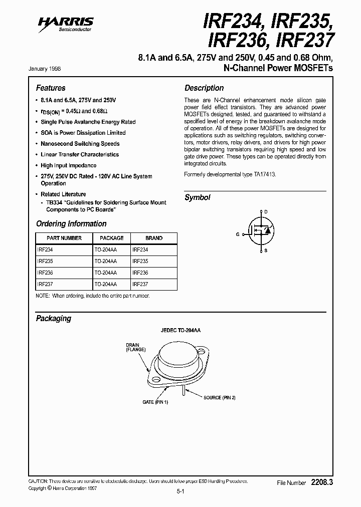 IRF234_5782.PDF Datasheet