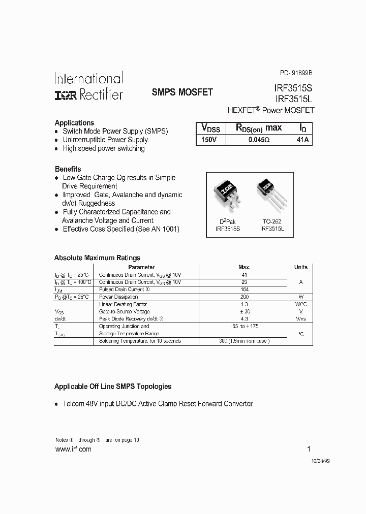 IRF3515L_5844.PDF Datasheet