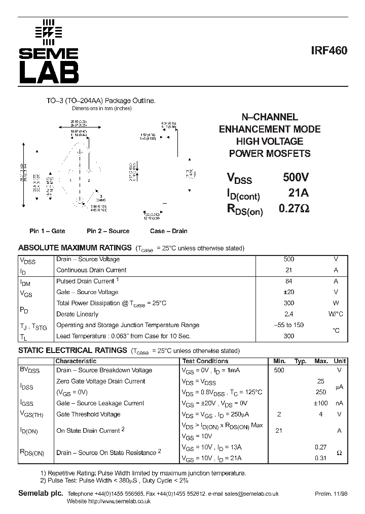 IRF460_5897.PDF Datasheet