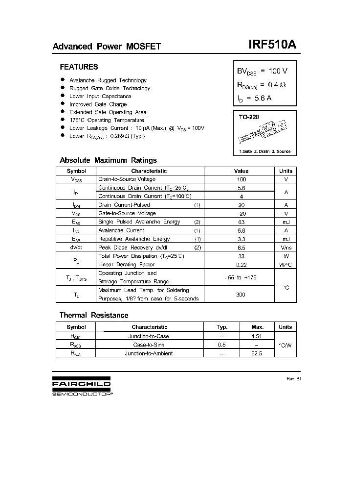IRF510A_188172.PDF Datasheet