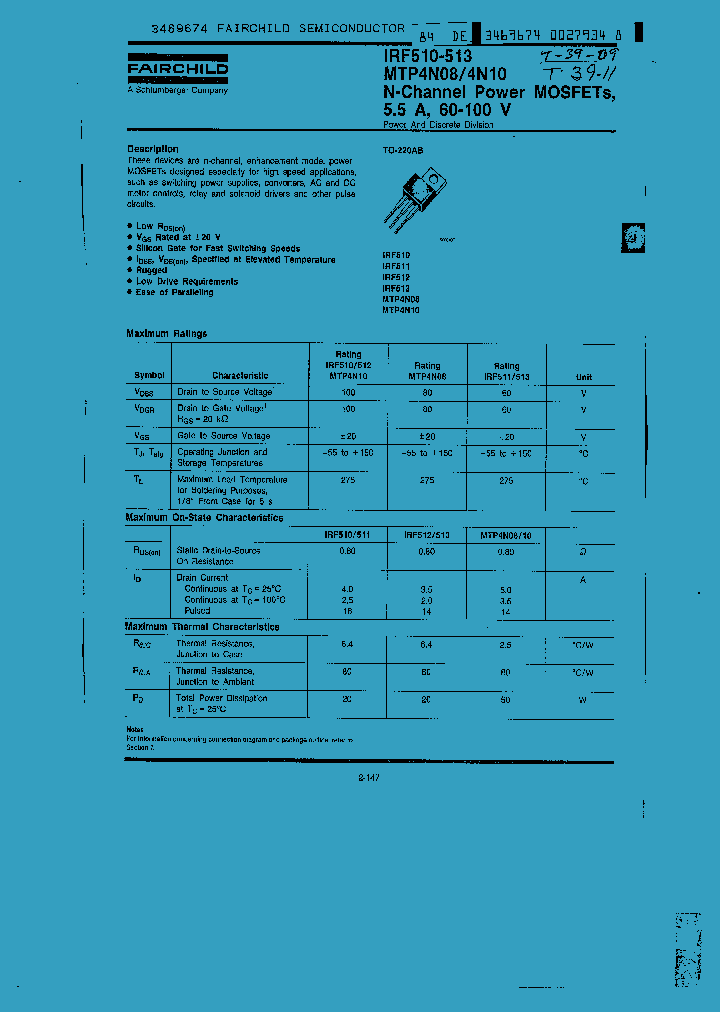 IRF510-513_188171.PDF Datasheet