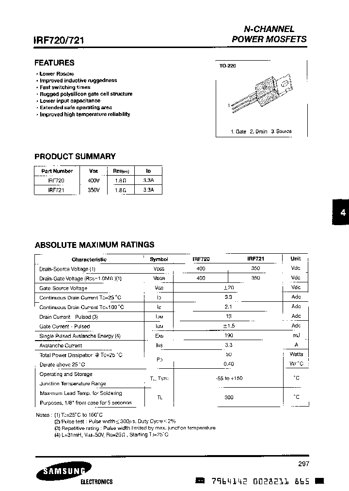 IRF720_26805.PDF Datasheet