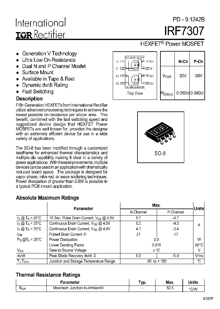 IRF7307_26826.PDF Datasheet