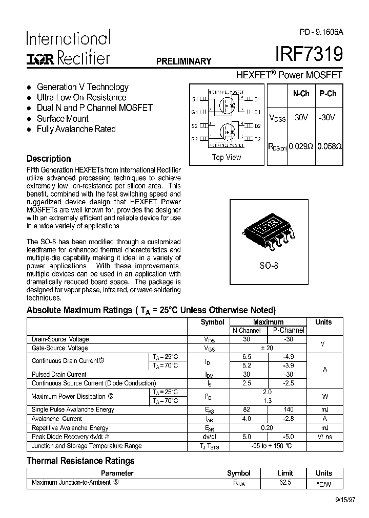 IRF7319_26837.PDF Datasheet