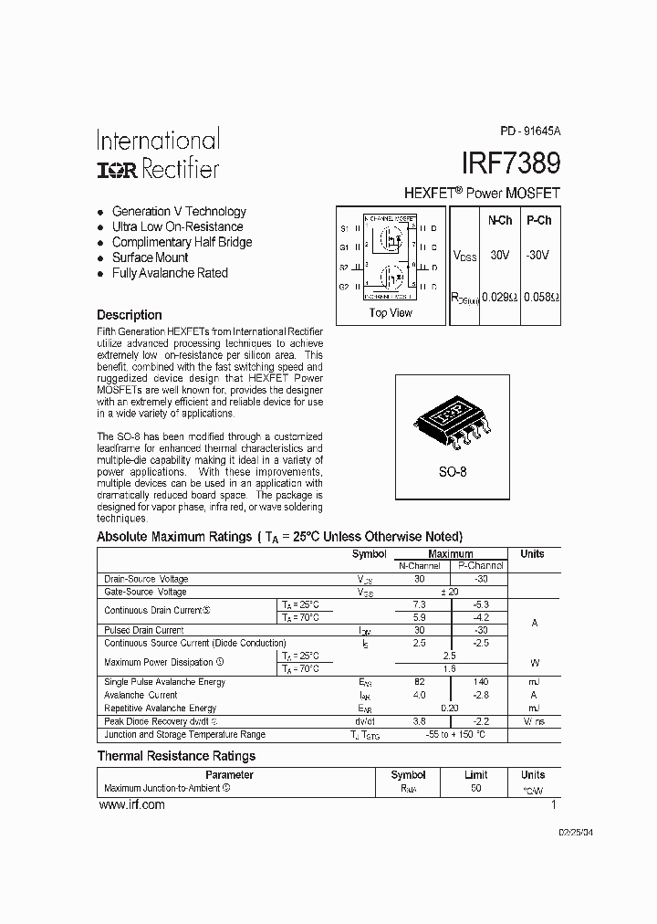 IRF7389_24932.PDF Datasheet
