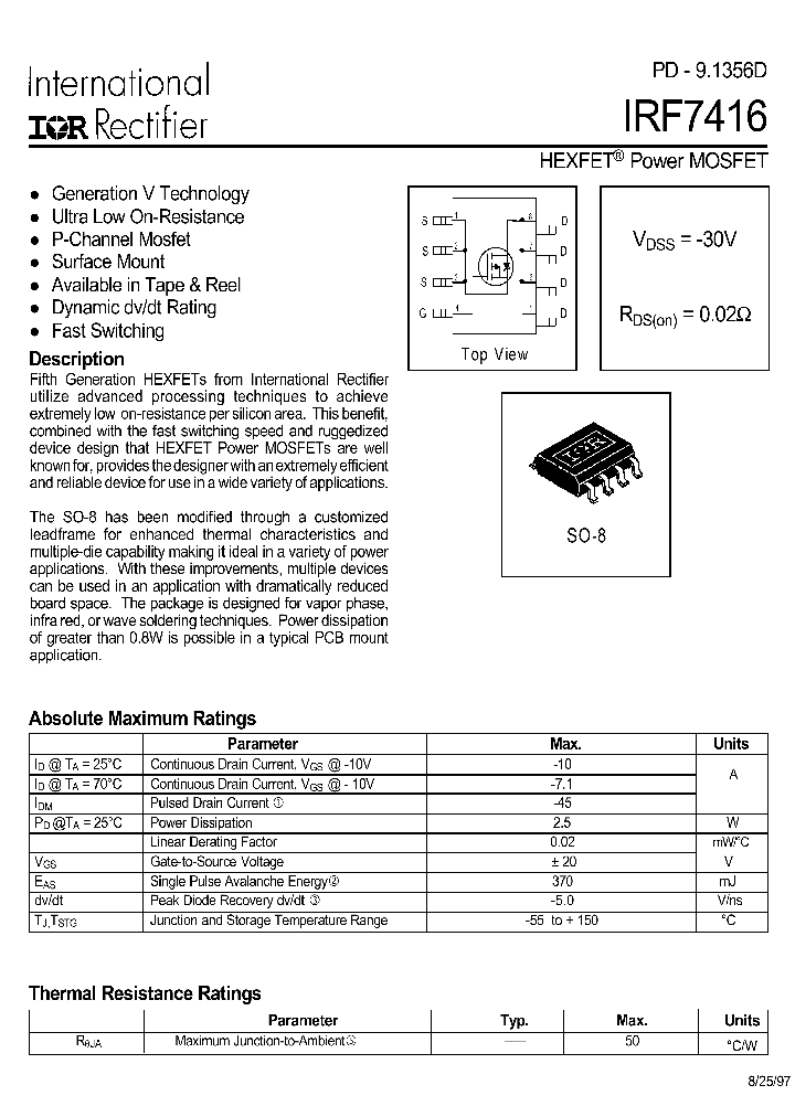 IRF7416_26845.PDF Datasheet