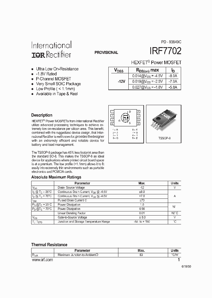 IRF7702_194617.PDF Datasheet