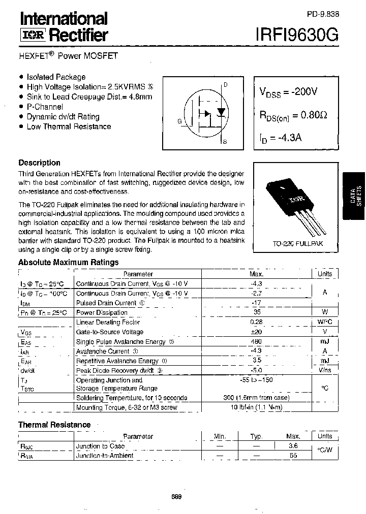 IRFI9630G_187916.PDF Datasheet