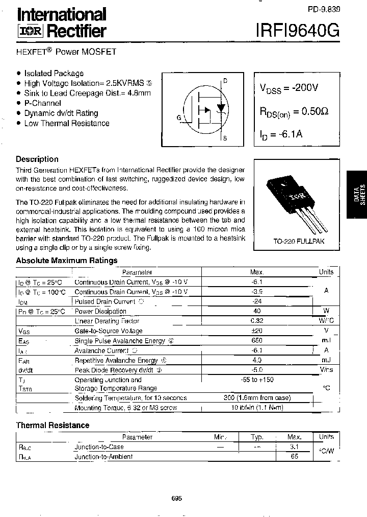 IRFI9640_187914.PDF Datasheet