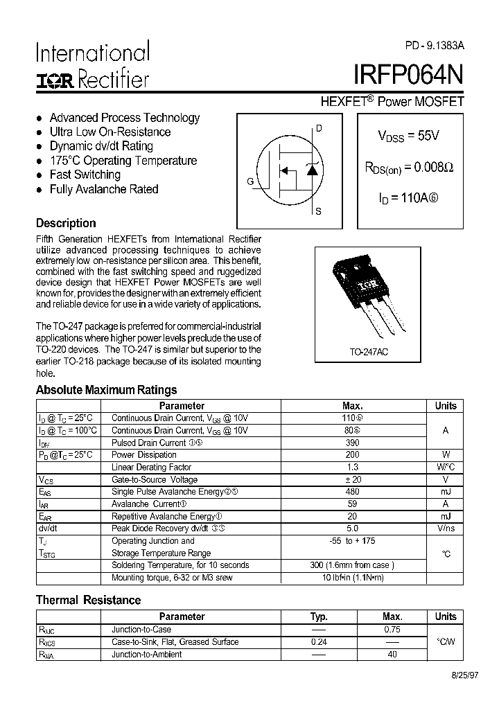 IRFP064N_181369.PDF Datasheet