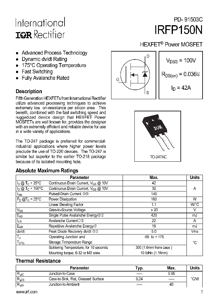 IRFP150N_137340.PDF Datasheet