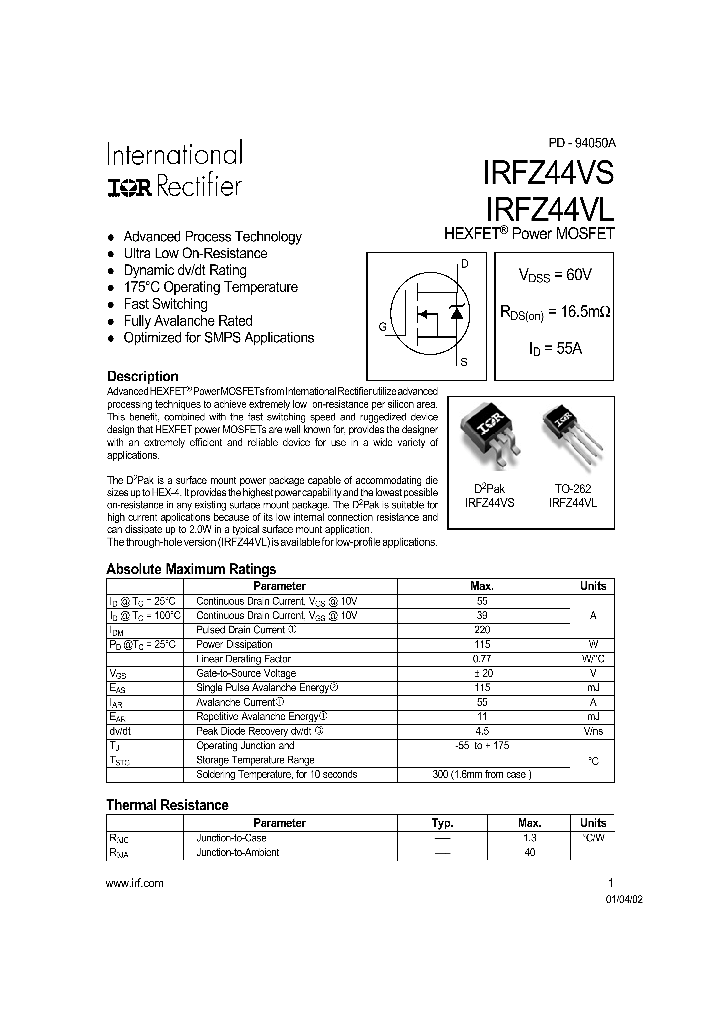 IRFZ44VL_146663.PDF Datasheet
