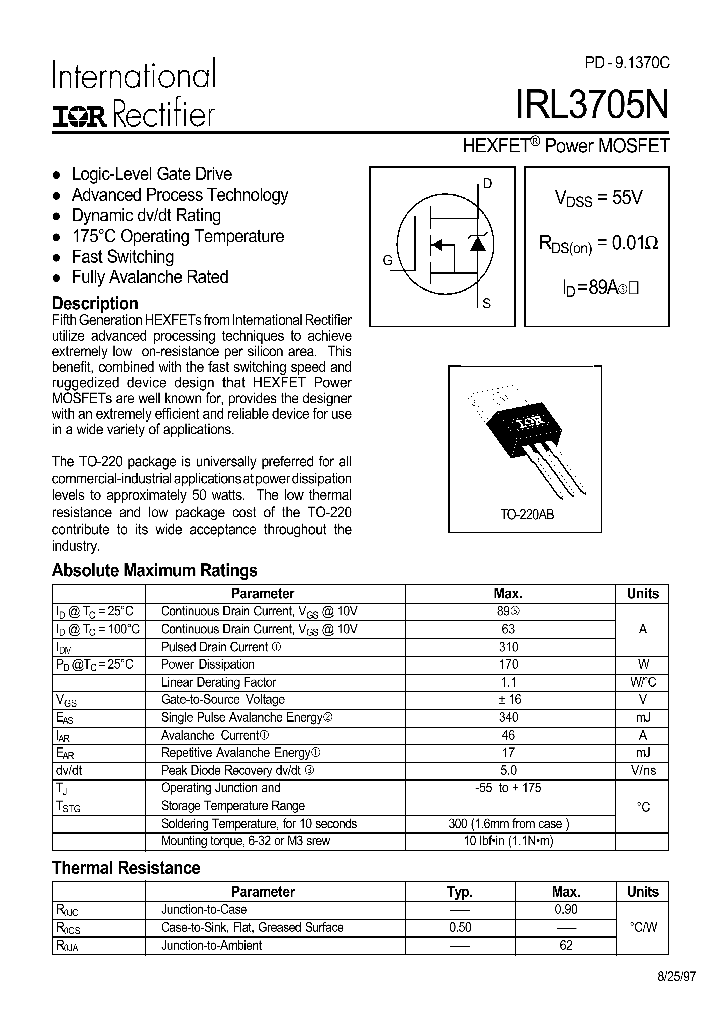 IRL3705N_181396.PDF Datasheet