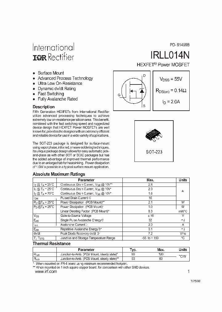 IRLL014N_26851.PDF Datasheet