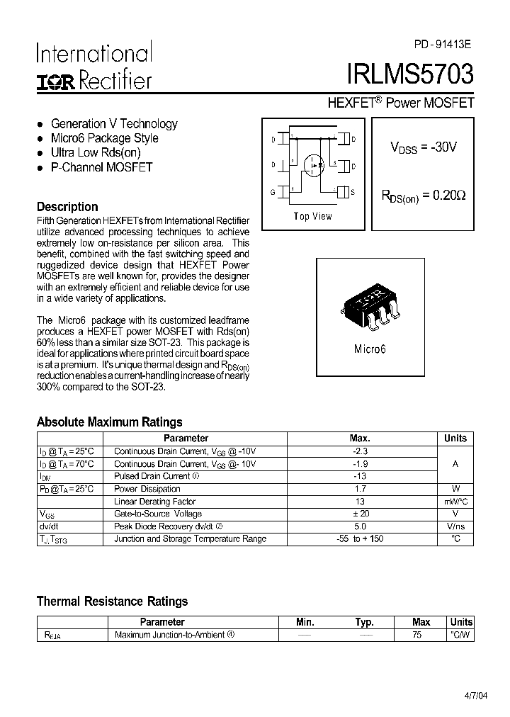 IRLMS5703_182091.PDF Datasheet