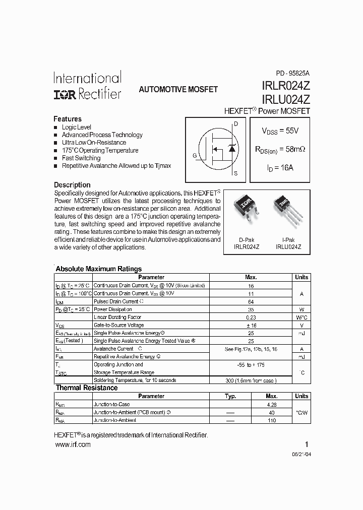 IRLR024Z_192652.PDF Datasheet