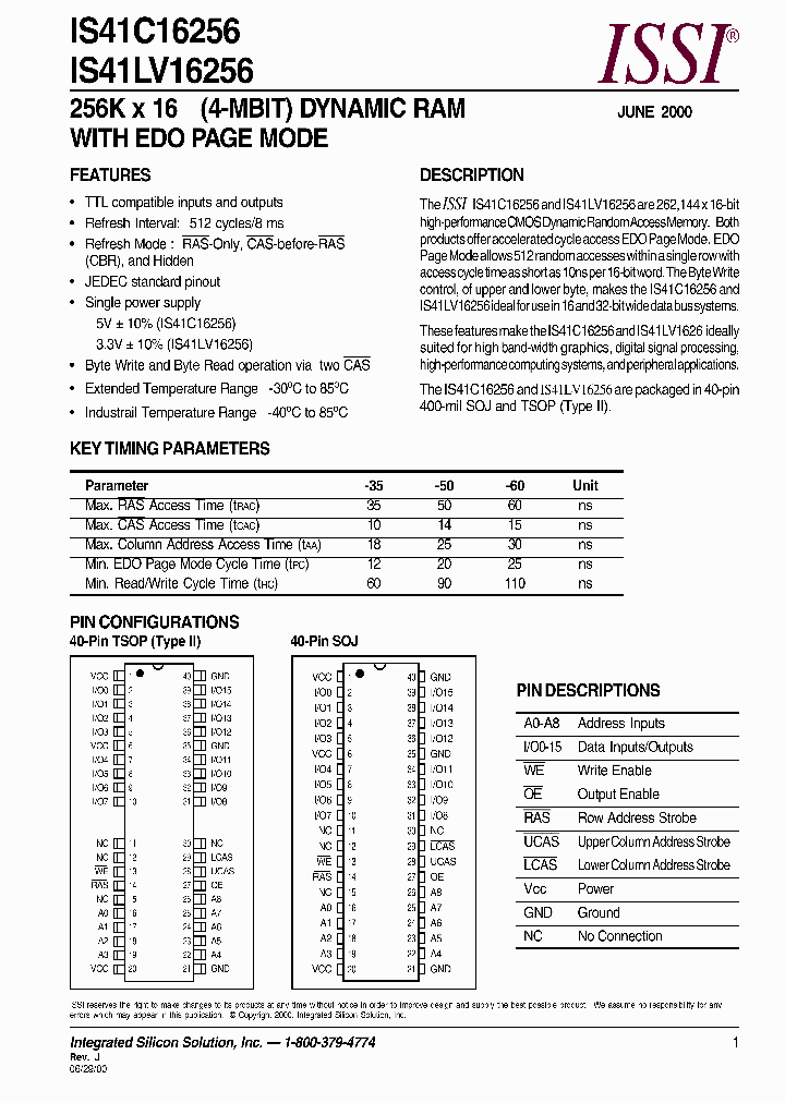 IS41LV16256-35K_102598.PDF Datasheet