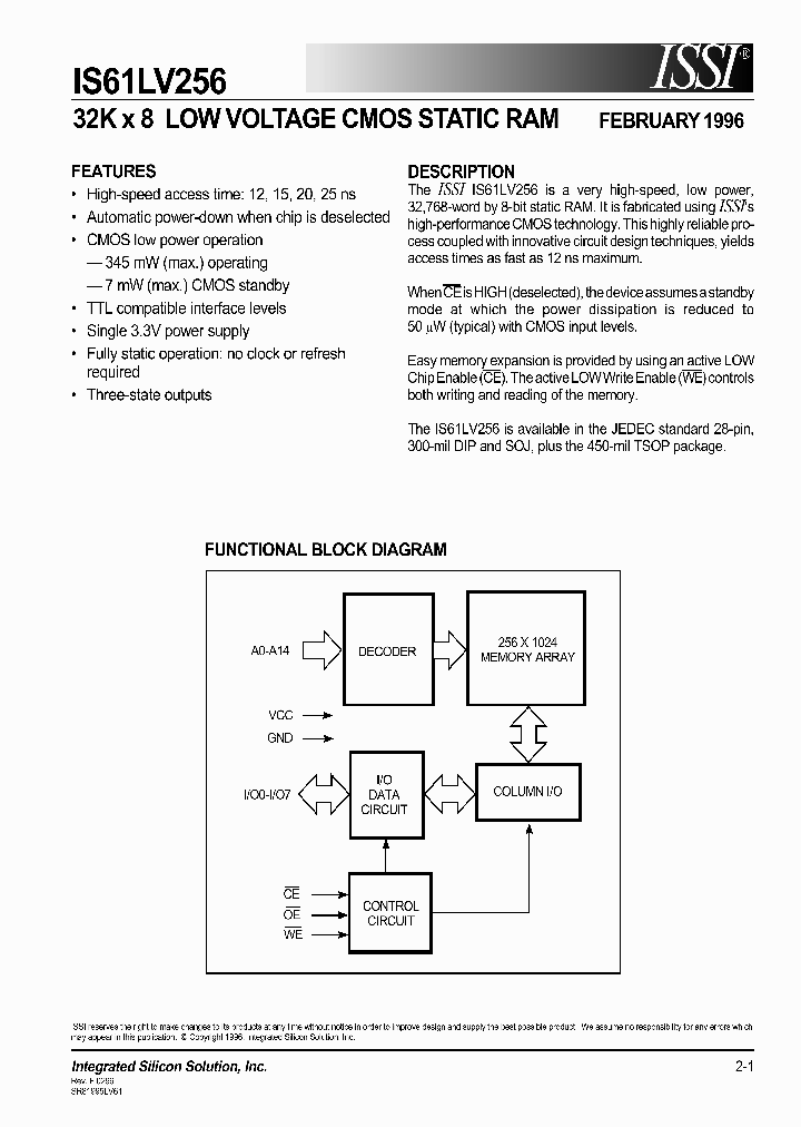 IS61LV256-12J_26894.PDF Datasheet