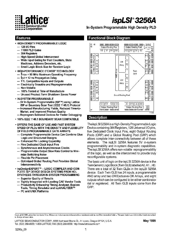 ISPLSI3256A-50LM_86687.PDF Datasheet