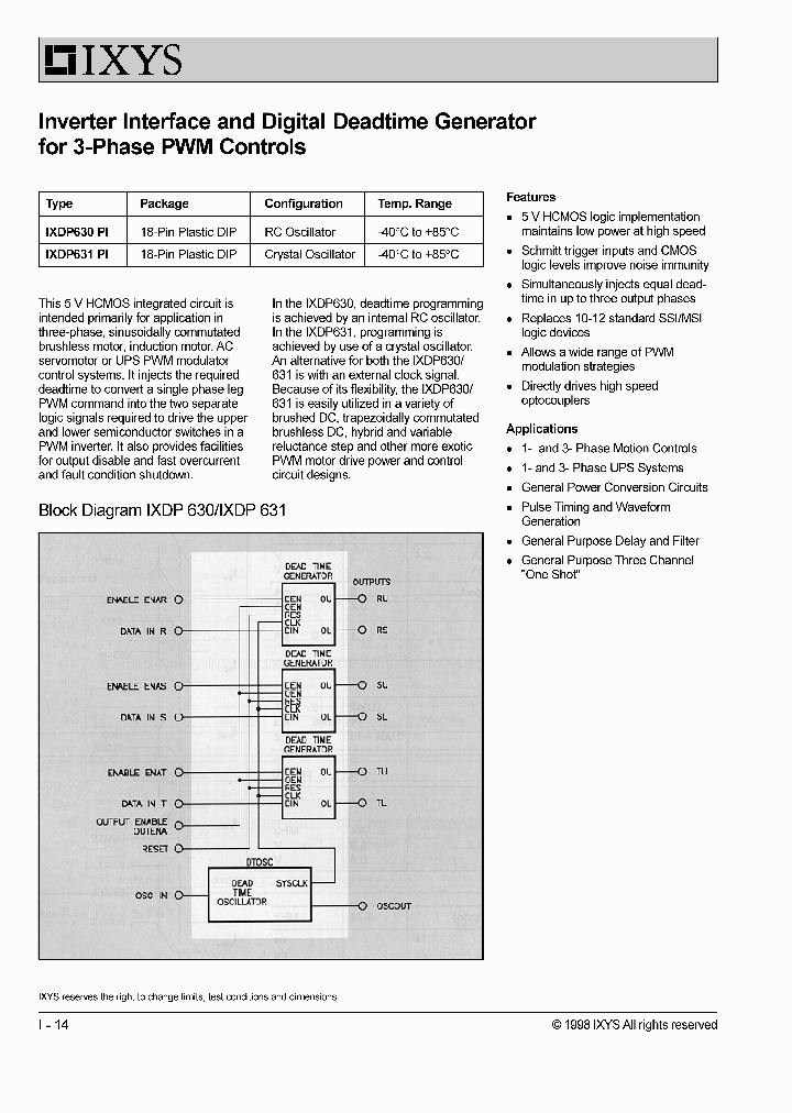 IXDP630_166279.PDF Datasheet