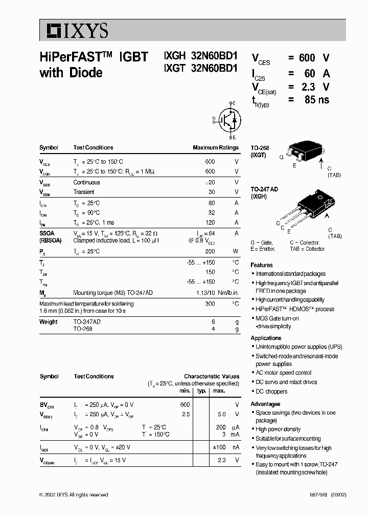 IXGH32N60BD1_176523.PDF Datasheet