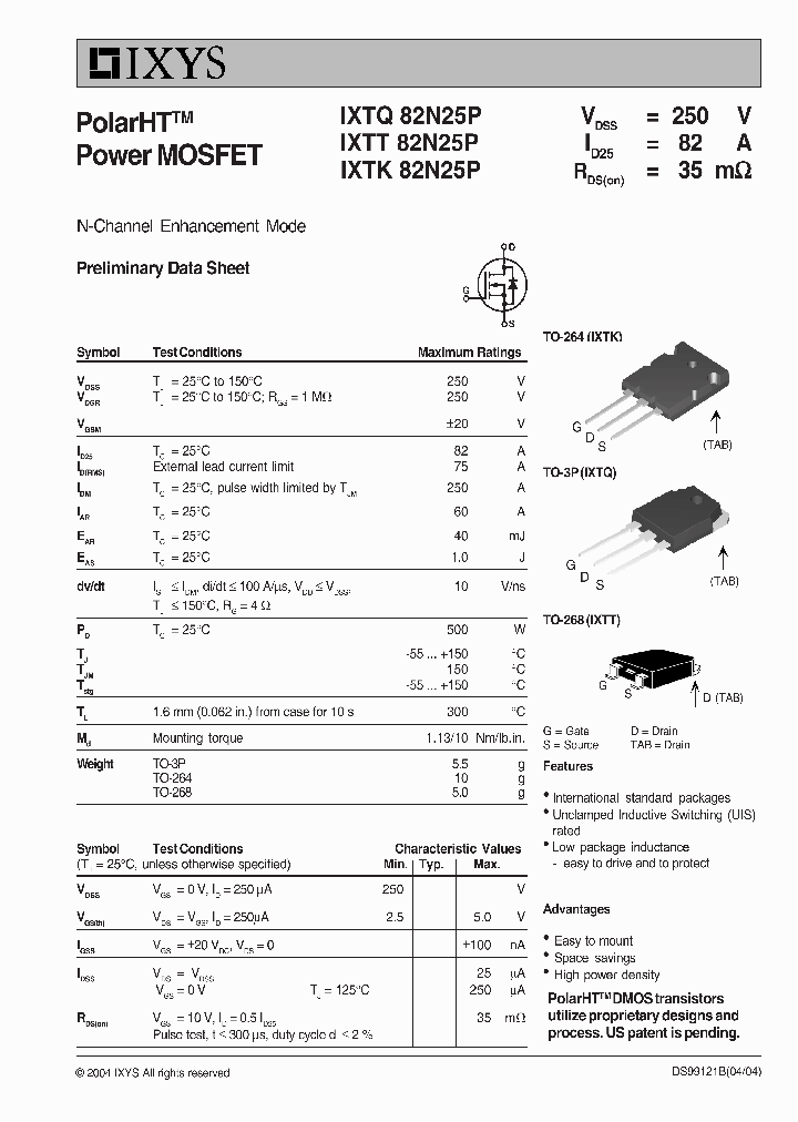 IXTQ82N25P_64059.PDF Datasheet