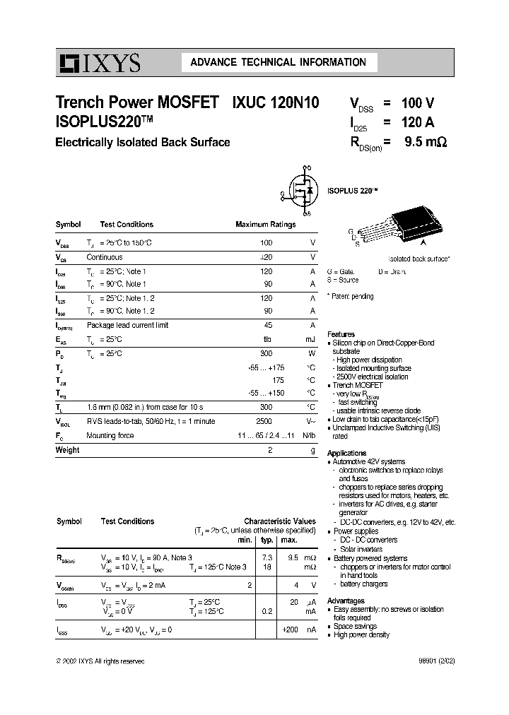 IXUC120N10_60919.PDF Datasheet