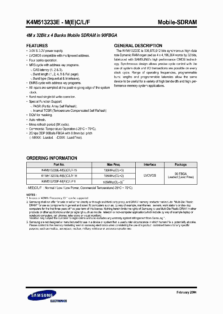 K4M513233E_168563.PDF Datasheet