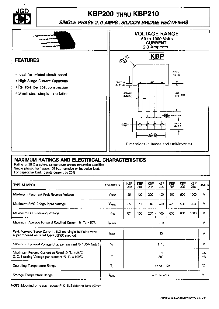 KBP210_186152.PDF Datasheet