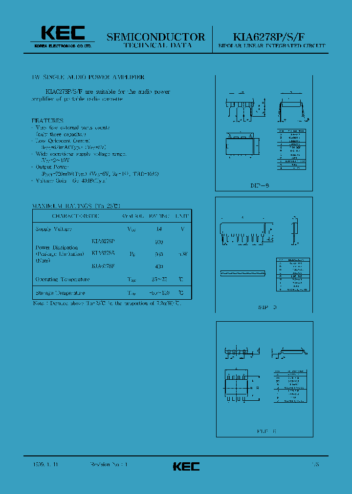 KIA6278F_38839.PDF Datasheet