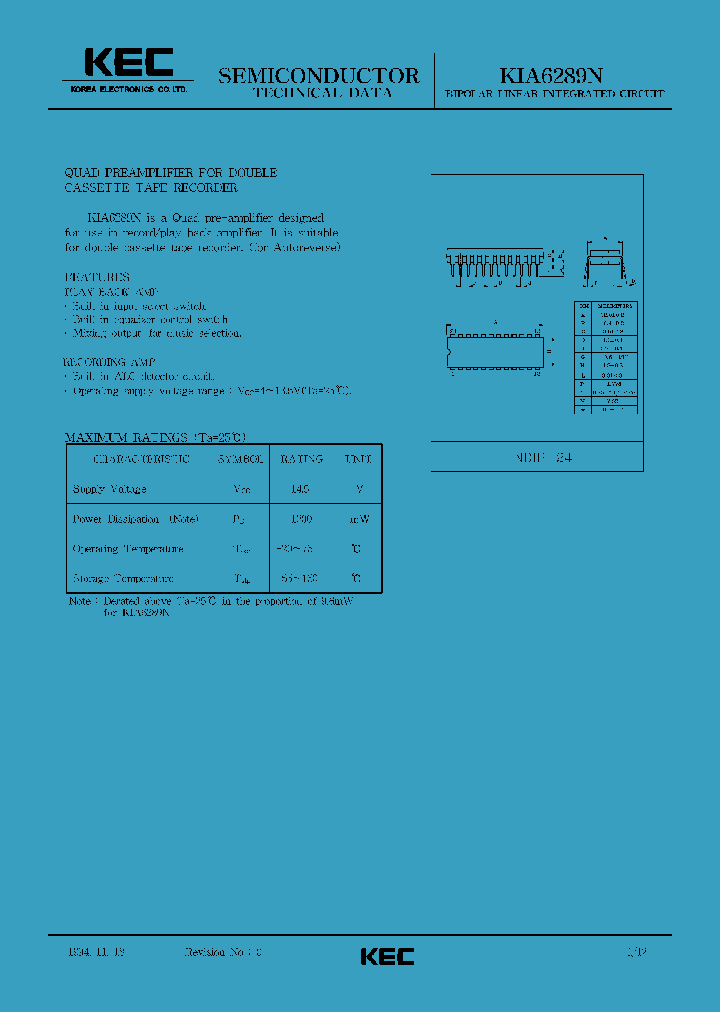 KIA6289N_138663.PDF Datasheet