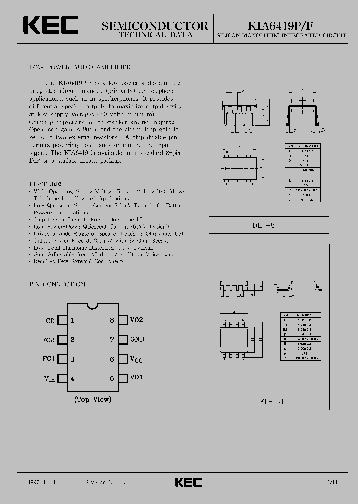 KIA6419_140025.PDF Datasheet