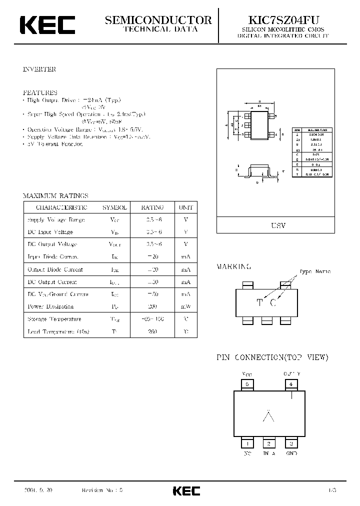 KIC7SZ04FU_35171.PDF Datasheet