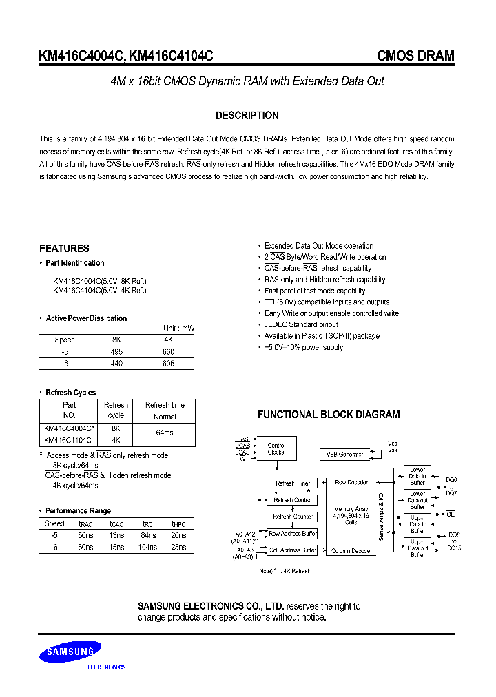 KM416C4004C_27079.PDF Datasheet