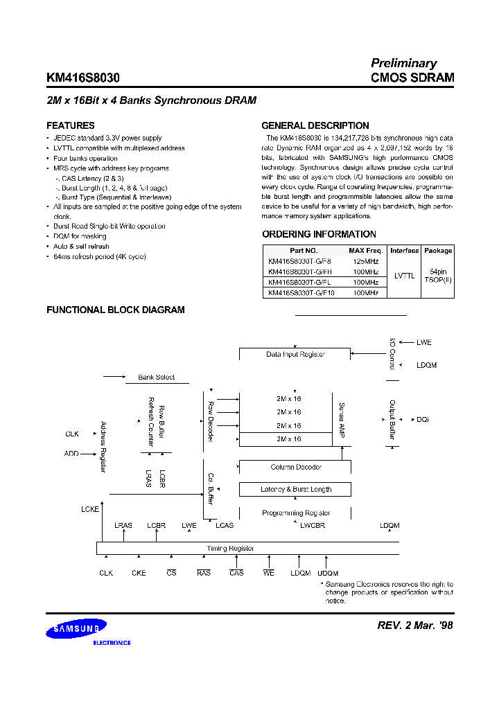 KM416S8030_112116.PDF Datasheet