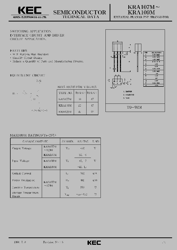 KRA109M_153535.PDF Datasheet