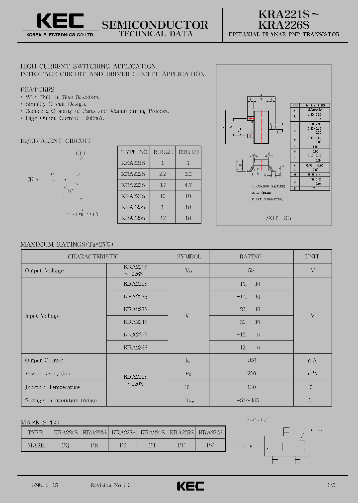 KRA226S_138184.PDF Datasheet