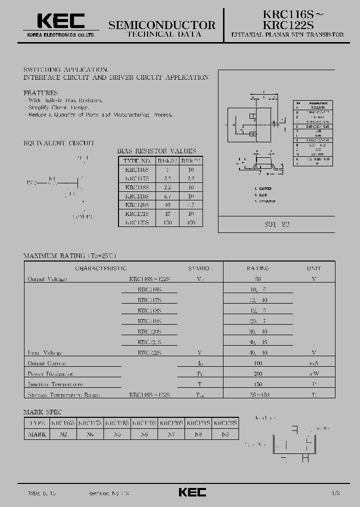 KRC119S_111390.PDF Datasheet