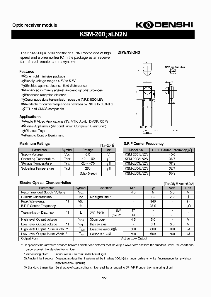 KSM-2003LN2N_161460.PDF Datasheet