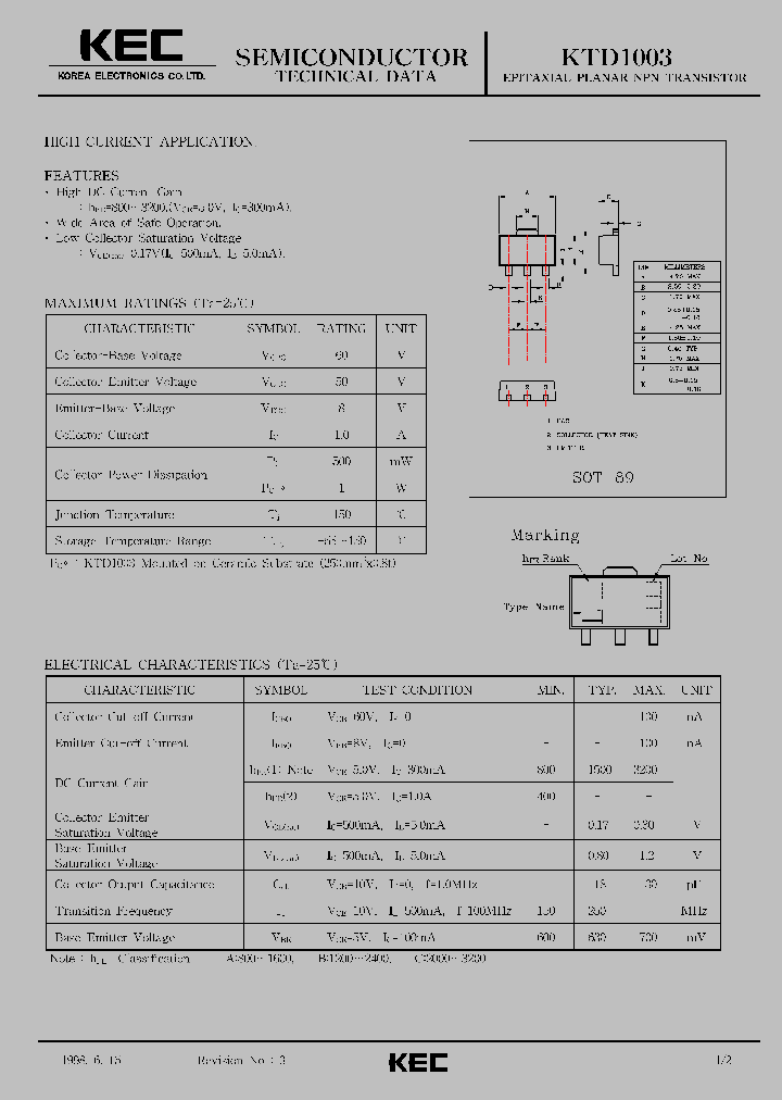 KTD1003_70574.PDF Datasheet