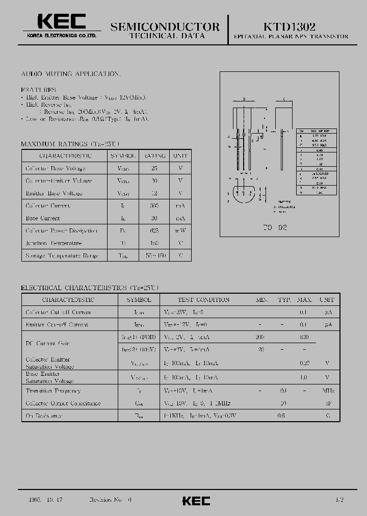 KTD1302_70639.PDF Datasheet