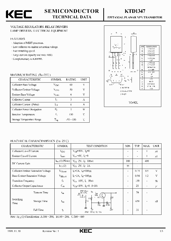 KTD1347_70642.PDF Datasheet