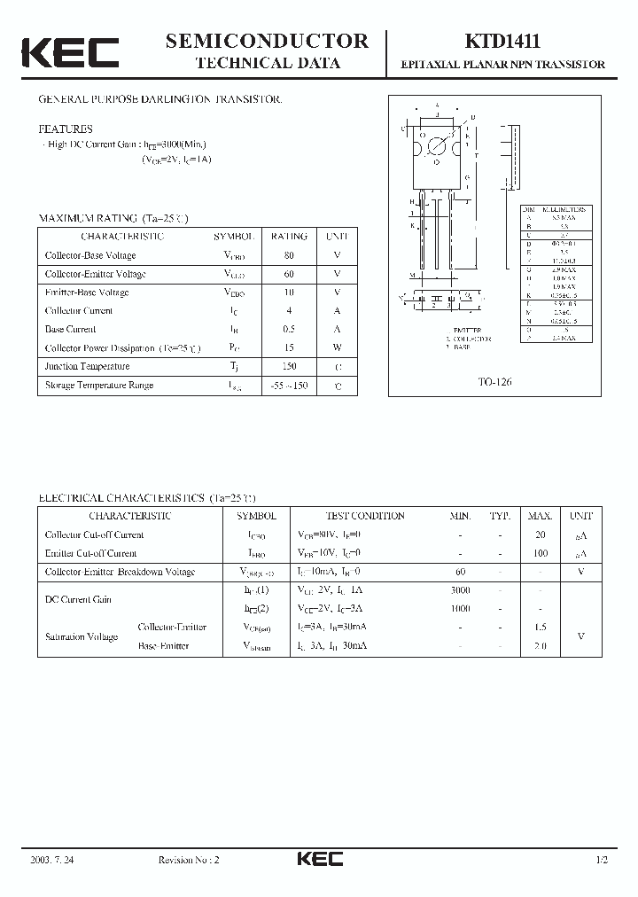 KTD1411_70657.PDF Datasheet
